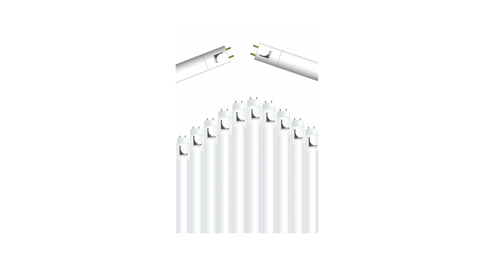 Lunera T8 LED Light Bulb, 4 Foot, Ballast Driven, 11W, 1850